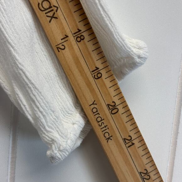 Sundance Women's Boho Chic Beach Peplum Gauze Ruffle Cold Shoulder Top Size M - Picture 5 of 7